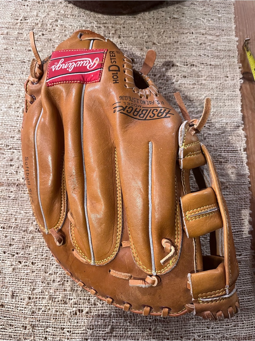 Vintage Rawlings Men’s Tan Leather Baseball Glove Keith Hernandez